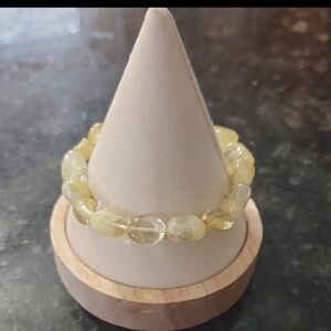 Handmade Yellow Citrine Gemstone Bracelet